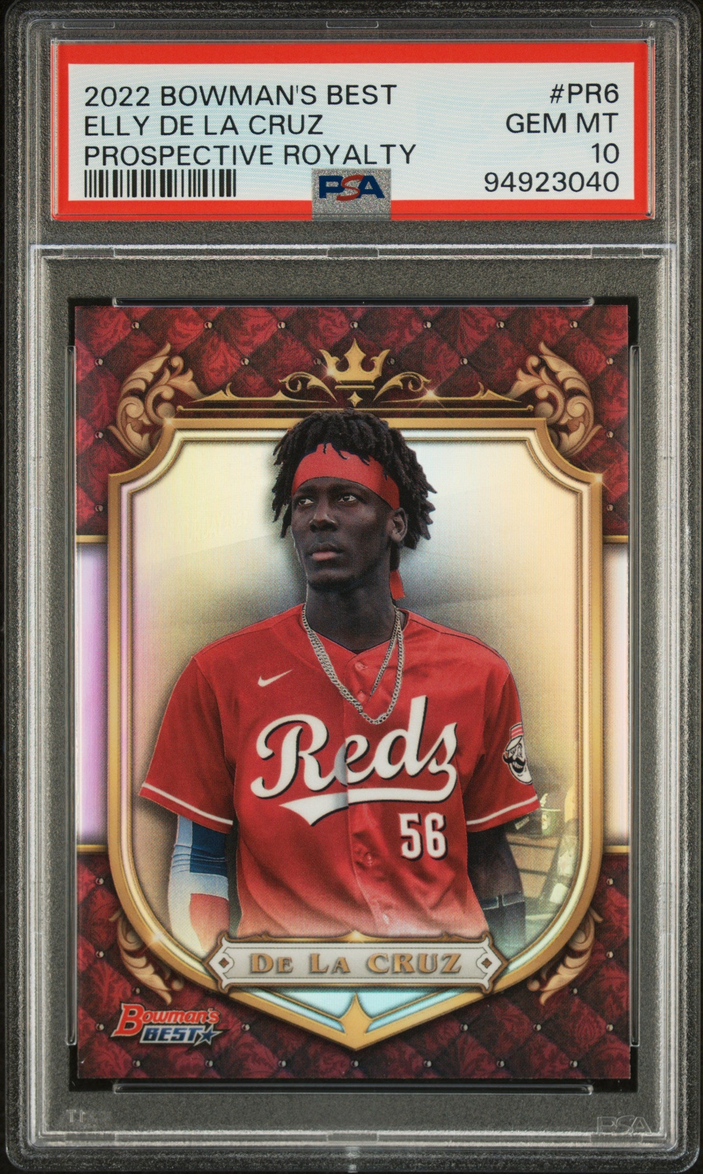 2022 Bowman's Best Prospective Royalty Elly De La Cruz #PR6 PSA 10