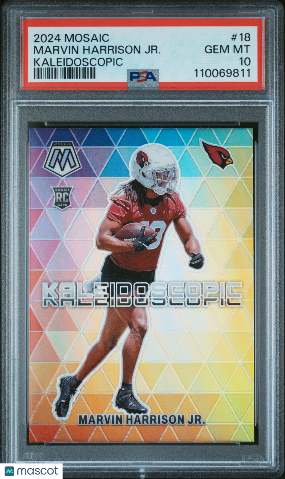 2024 Panini Mosaic Kaleidoscopic Marvin Harrison JR. #18 PSA 10
