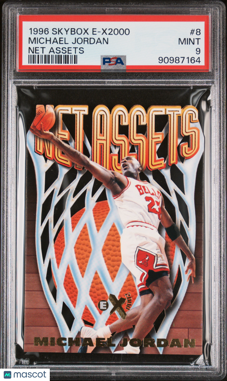 1996 Skybox E-X2000 Net Assets Michael Jordan #8 PSA 9