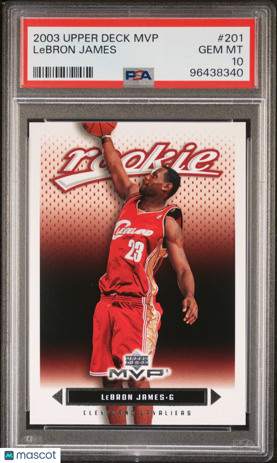 2003 Upper Deck MVP LeBron James #201 PSA 10