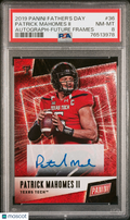 2019 Panini Father's Day Patrick Mahomes II #36 Autograph Future Frames PSA 8