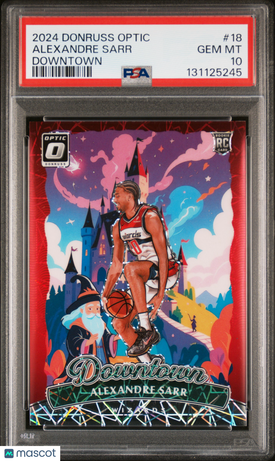 2024 Panini Donruss Optic Downtown Alexandre Sarr #18 PSA 10