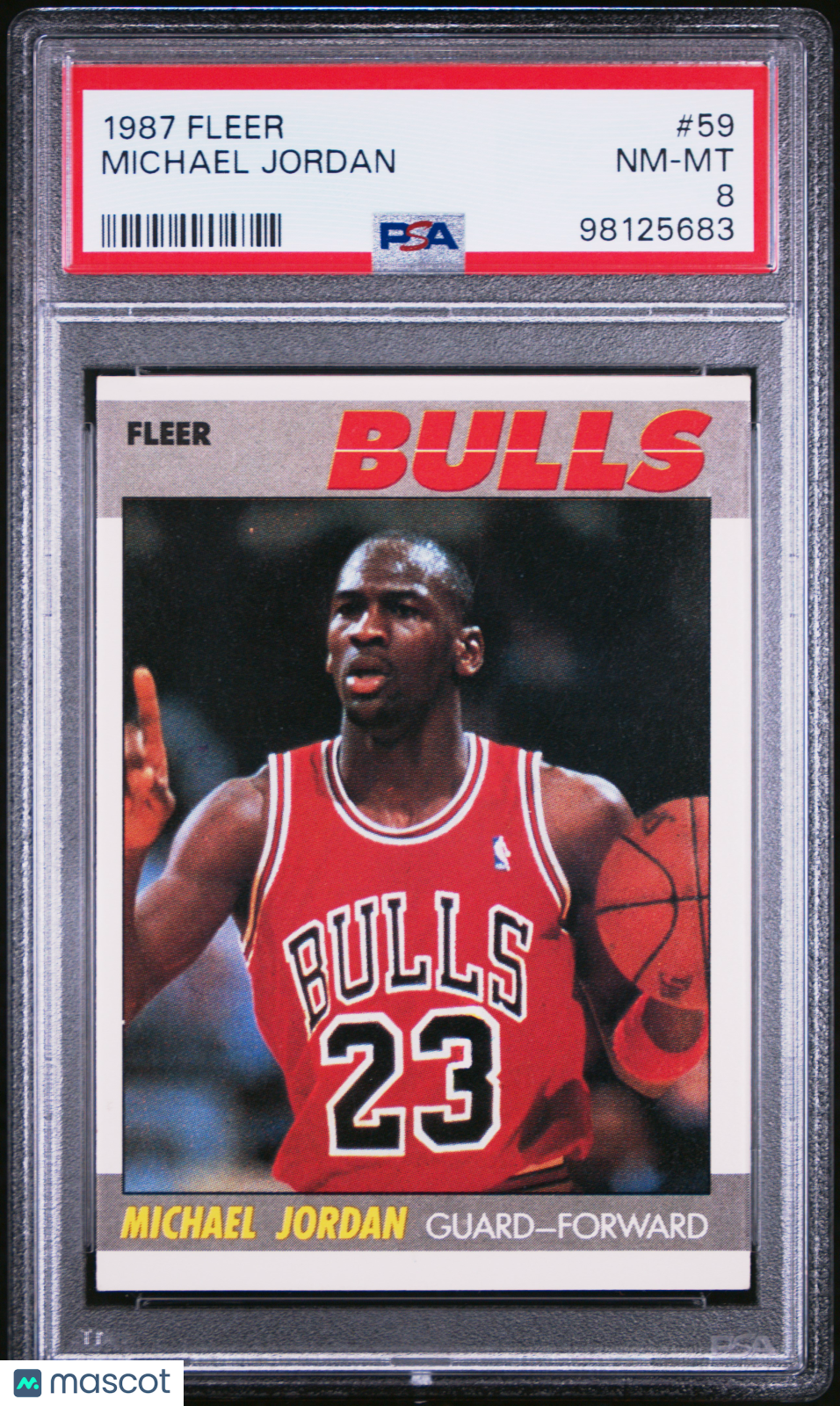 1987 Fleer Michael Jordan #59 PSA 8