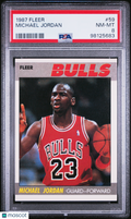 1987 Fleer Michael Jordan #59 PSA 8