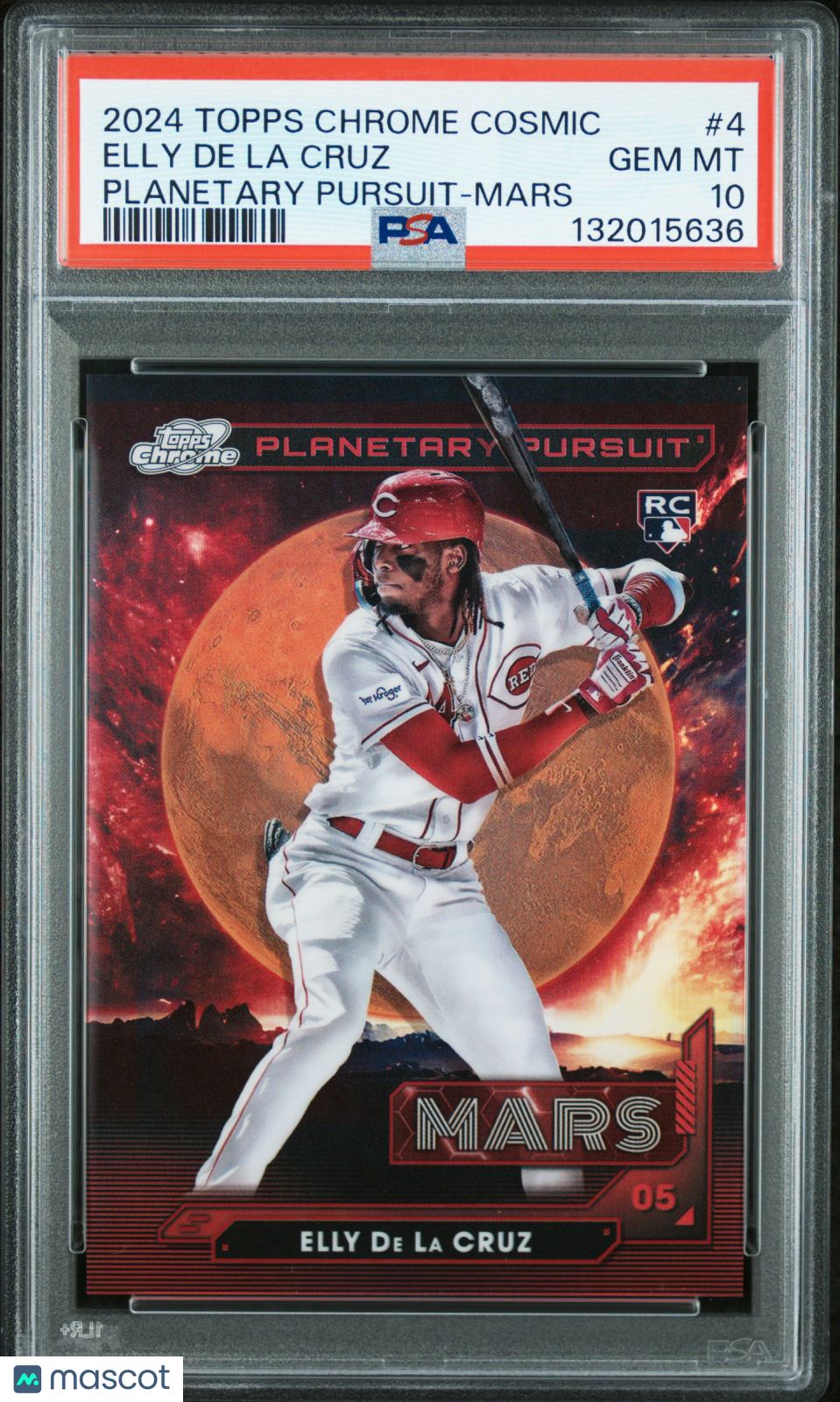 2024 Topps Chrome Cosmic Planetary Pursuit Elly De La Cruz #4 Mars PSA 10