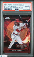2024 Topps Chrome Cosmic Planetary Pursuit Elly De La Cruz #4 Mars PSA 10