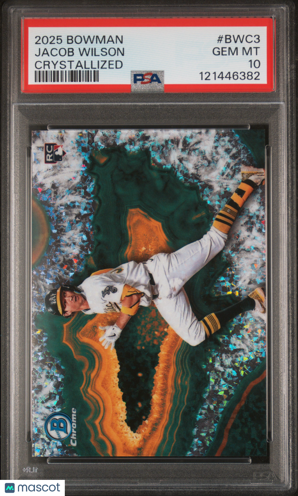 2025 Bowman Crystallized Jacob Wilson #BWC3 PSA 10