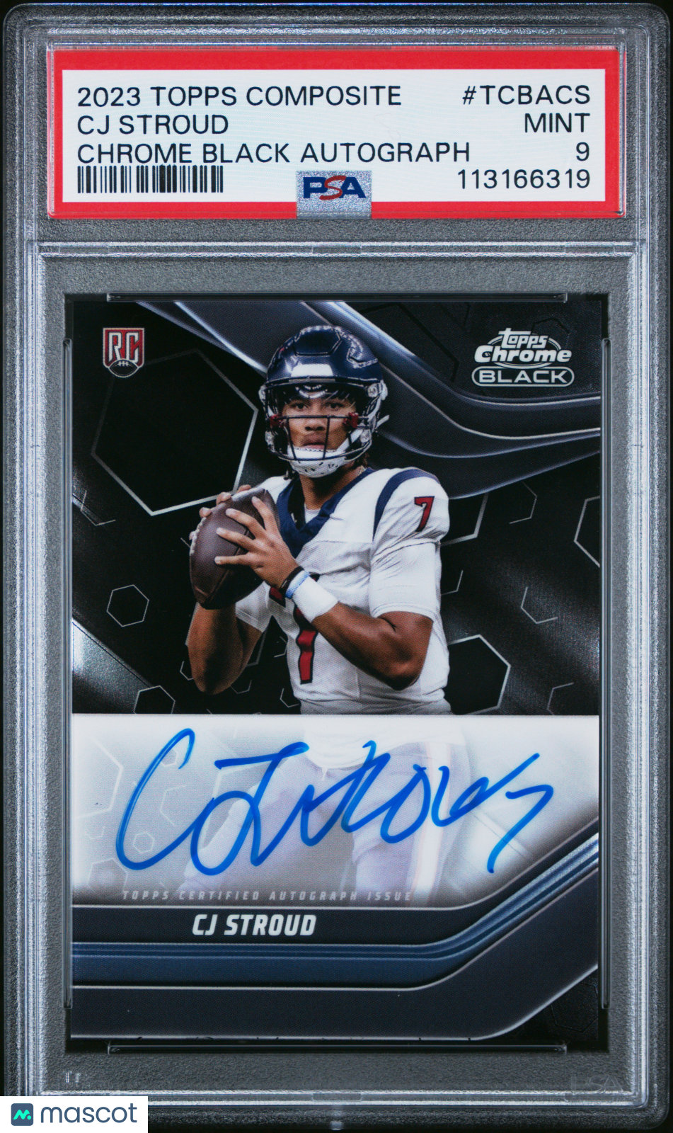 2023 Topps Composite Topps Chrome Black Autographs CJ Stroud #TCBACS PSA 9