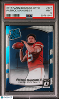 2017 Panini Donruss Optic Patrick Mahomes II #177 PSA 9