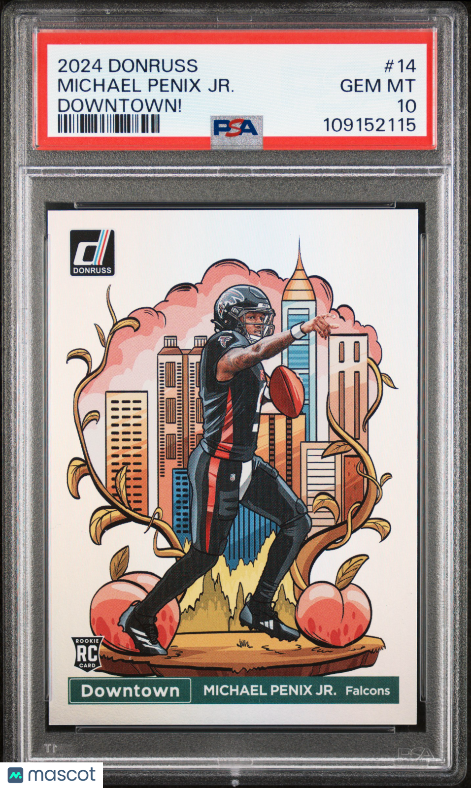 2024 Panini Donruss Downtown! Michael Penix JR. #14 PSA 10